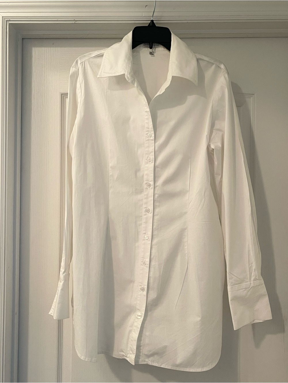 White Women’s Shirt - Long Sleeve Button Front